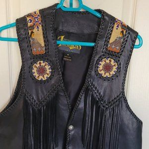 Diamond Leather Vest